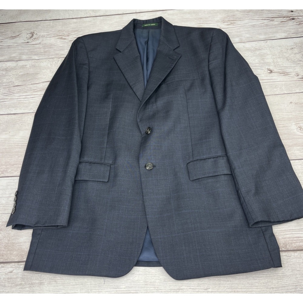 Lauren Ralph Lauren Wool Glen Check 2 Button Blazer Sport Coat Jacket 40R